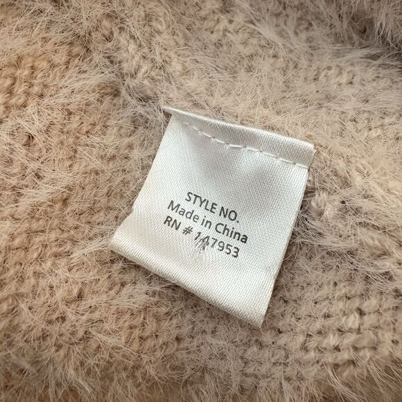 Fashion Apparel Sleeveless Fuzzy Hooded Pink Duster Sweater Vest Cardigan S/M - Picture 6 of 8